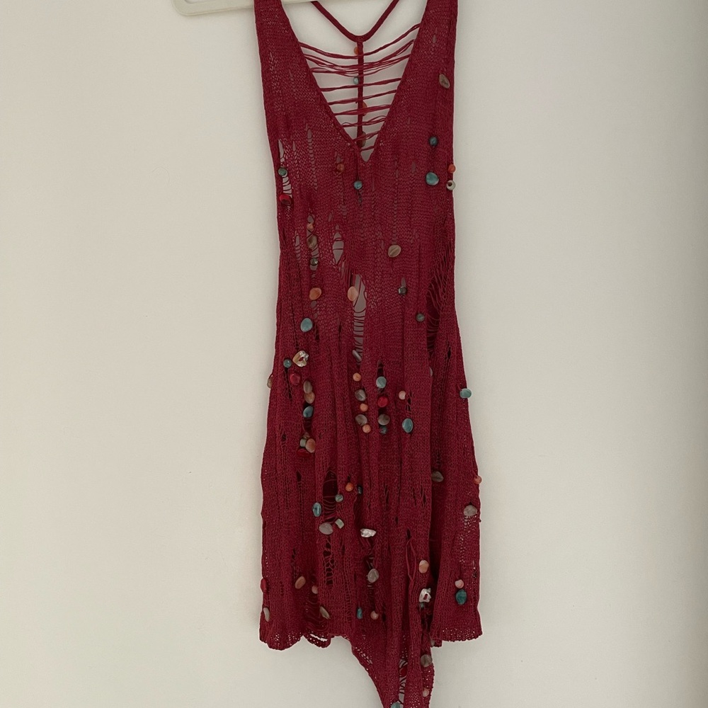 Jaded London Beaded Knit Mini Dress